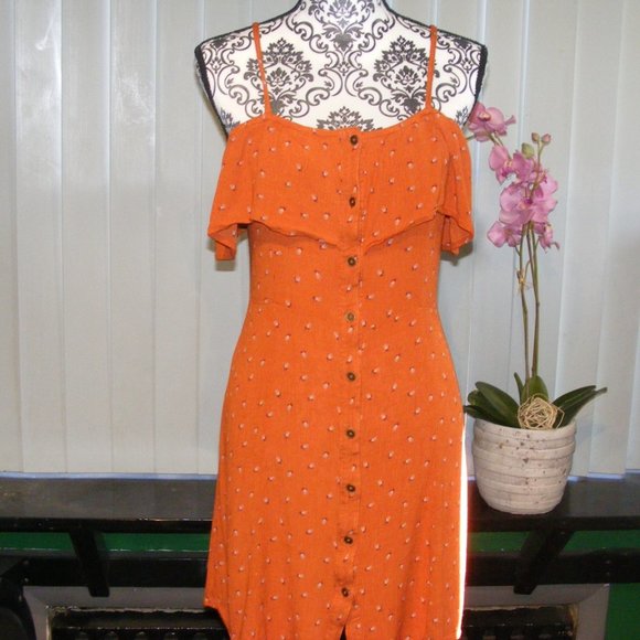 Dark Orange Sundress - Picture 8 of 9